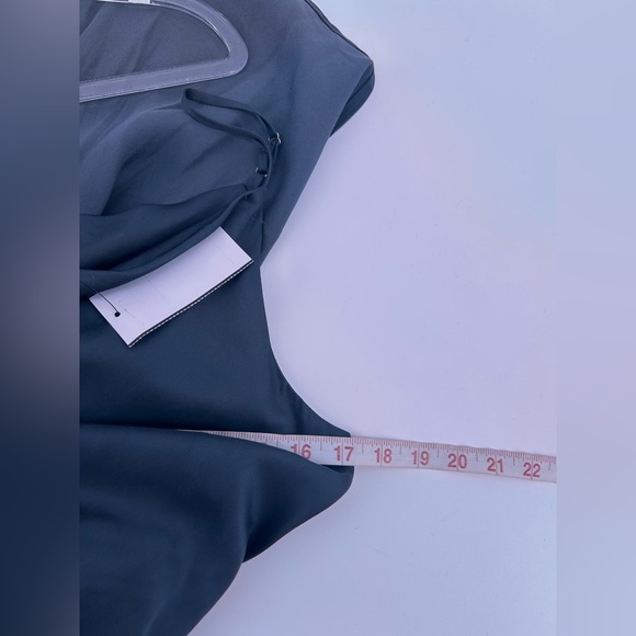 ASTR the label Glynis Dark Teal blue Satin slip dress size s NWT - Picture 10 of 13